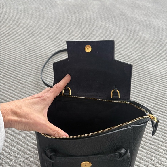 Celine Grained Calfskin Nano Belt Bag Black - Picture 7 of 15